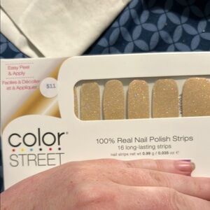 Color Street Gold Nail Polish Strips